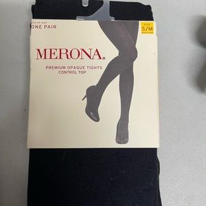 Vintage Black tights  Merona Opaque New